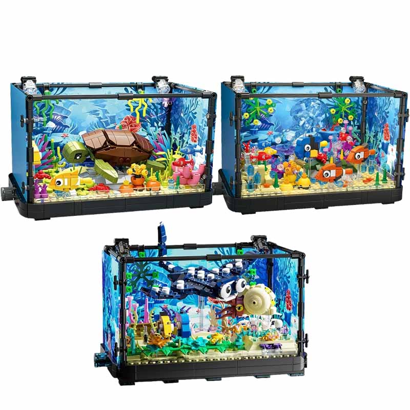 Fish Tank Building Block Set w - огляд і ціна Aquarium Marine Lights